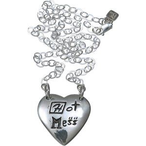 Femme Metale .925 Sterling Silver Hot Mess Necklac - image 1